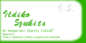 ildiko szukits business card